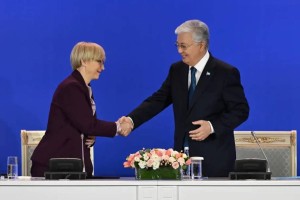 Қасым-Жомарт Тоқаев пен Наташа Пирц-Мусар Қазақстан-Словения бизнес-форумына қатысты