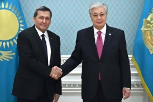 Президент Астанаға ресми сапармен келген Рашид Мередовті қабылдады