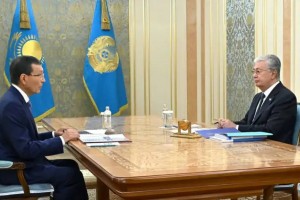 Президент Орталық сайлау комиссиясының төрағасы Нұрлан Әбдіровті қабылдады