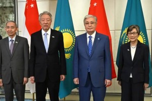 ҚР Президенті Сингапурдың Ұлттық қауіпсіздік жөніндегі үйлестіруші министрі Тео Чи Хинді қабылдады