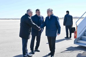 Президент су басқан Қызылжарға барды