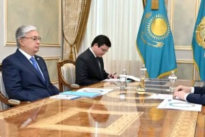 Президент Қасым-Жомарт Тоқаев «Самұрық-Қазына» АҚ басқарма төрағасы Нұрлан Жақыповты қабылдады