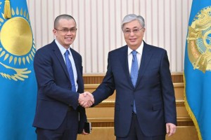 Мемлекет басшысы Binance криптобиржасының бас директорын қабылдады