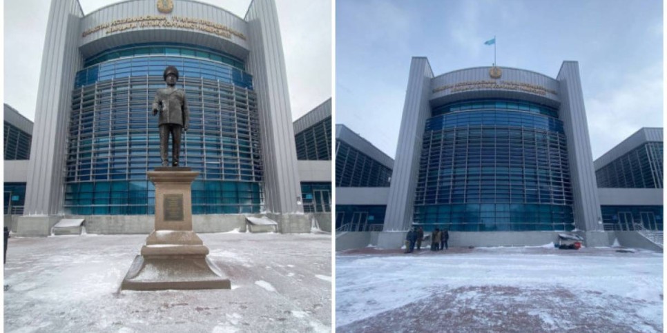 Назарбаевтың тағы бір ескерткіші құлады (ФОТО)