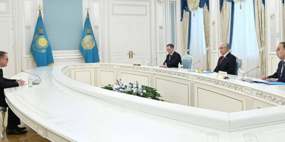 Мемлекет басшысы Франция елшісі Сильван Гиогені қабылдады