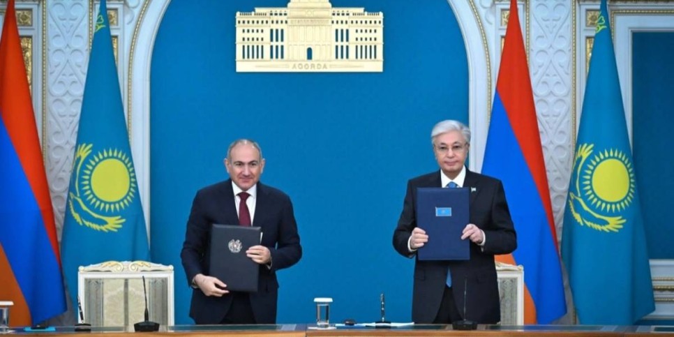Қасым-Жомарт Тоқаев пен Никол Пашинян Бірлескен мәлімдеме қабылдады