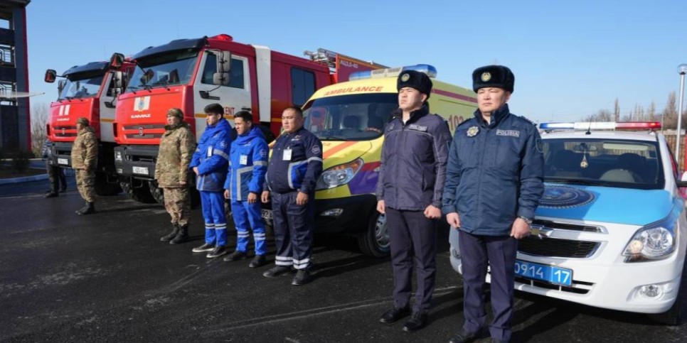 Қазақстанда алғашқы өрт сөндірушілер, дәрігерлер мен полицияның әмбебап кешені ашылды